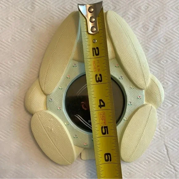 New! Vintage Pair Papel Ceramic Baby Child Photo Frames 3x3 & 2x3 Bunny Giraffe - Picture 8 of 16